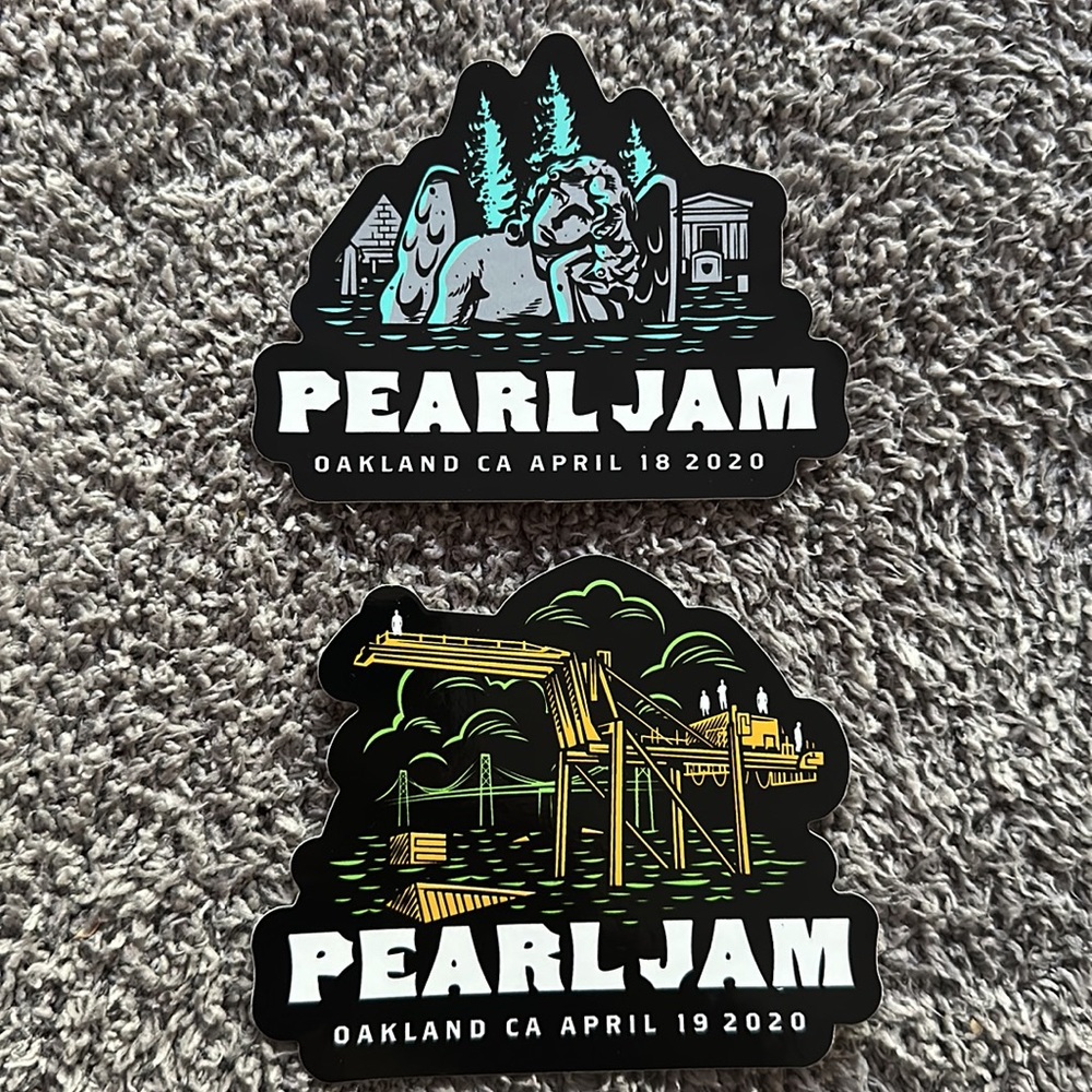 3/$20 Pearl Jam Stickers